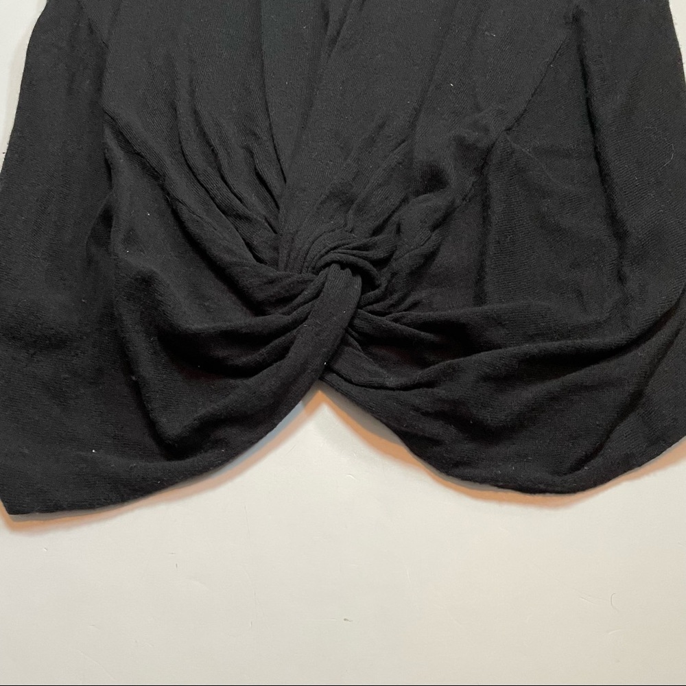 Sunday In Brooklyn Short Sleeve Faux Knot Wrap Front Loose Fit Blouse Size Small - Picture 4 of 6